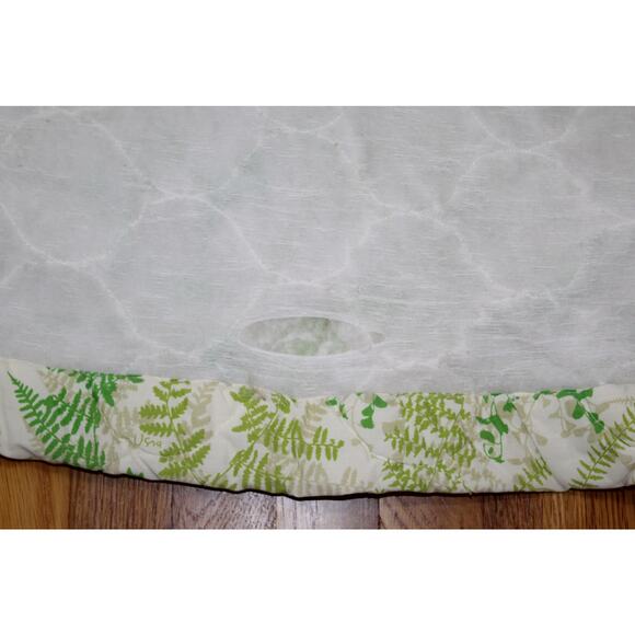 VTG 70s Burlington Vera Collection Shadow Fern Butterfly Quilted Bedspread King - Picture 11 of 13